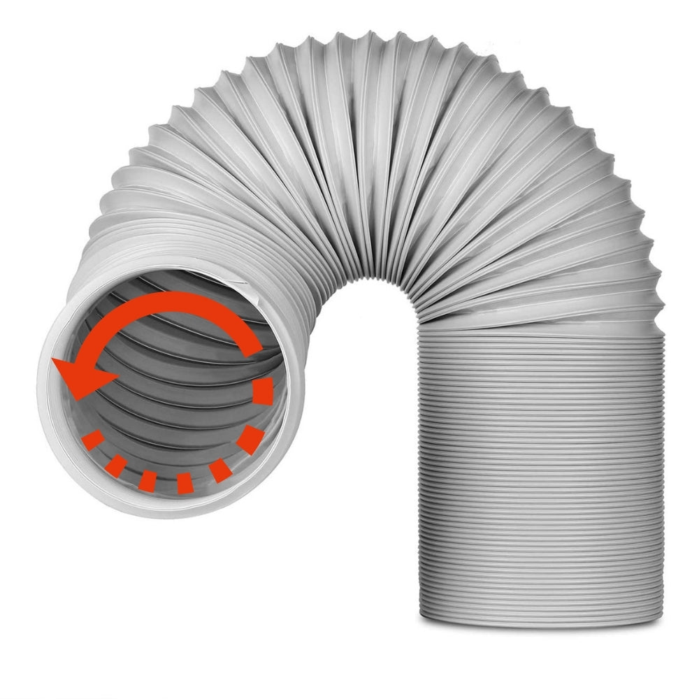 TURBRO Portable Air Conditioner Universal Exhaust Hose - 5 Inch Diameter, 78 Inch Length, Anti-Clockwise Thread