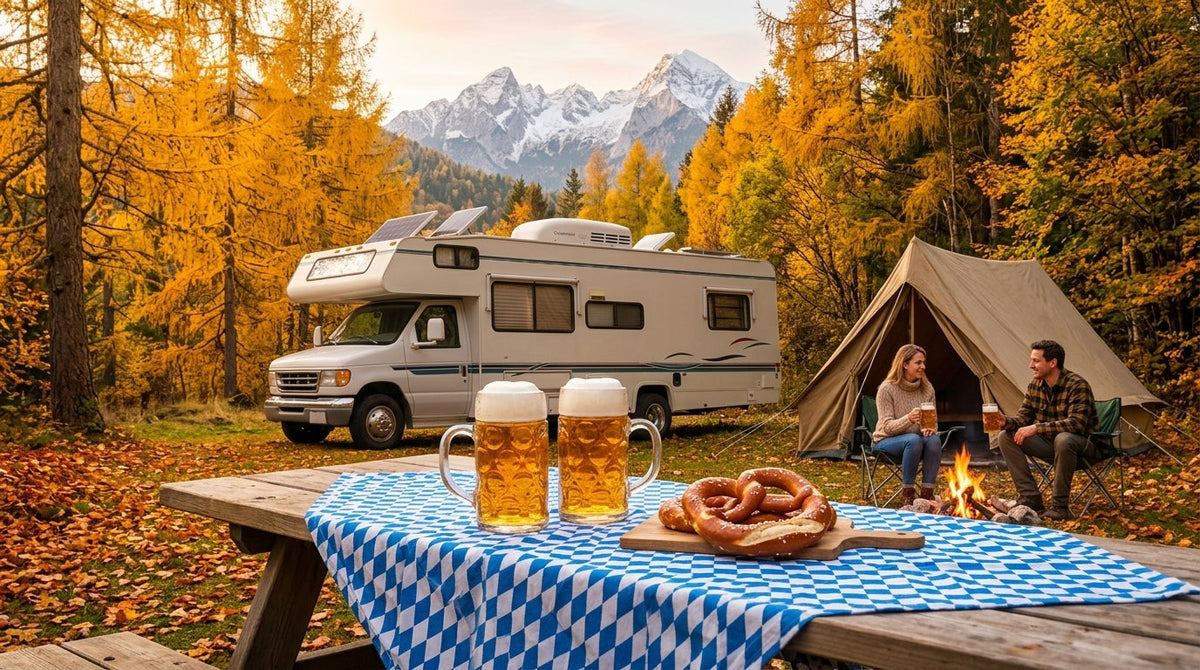 The Munich Beer Festival Vibe at Camp: Outdoor Feasts for an Autumn Getaway