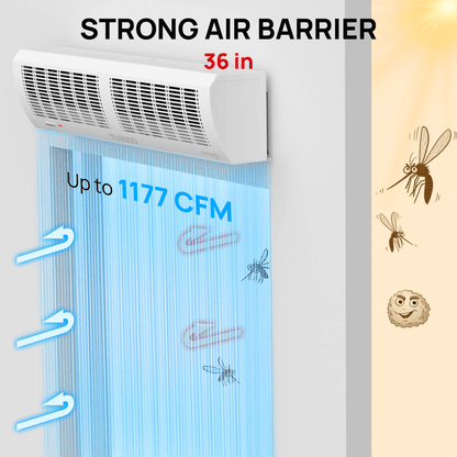 STRONG AIR BARRIER


AC36：Up to 1177 CFM
AC48：Up to 1530 CFM
