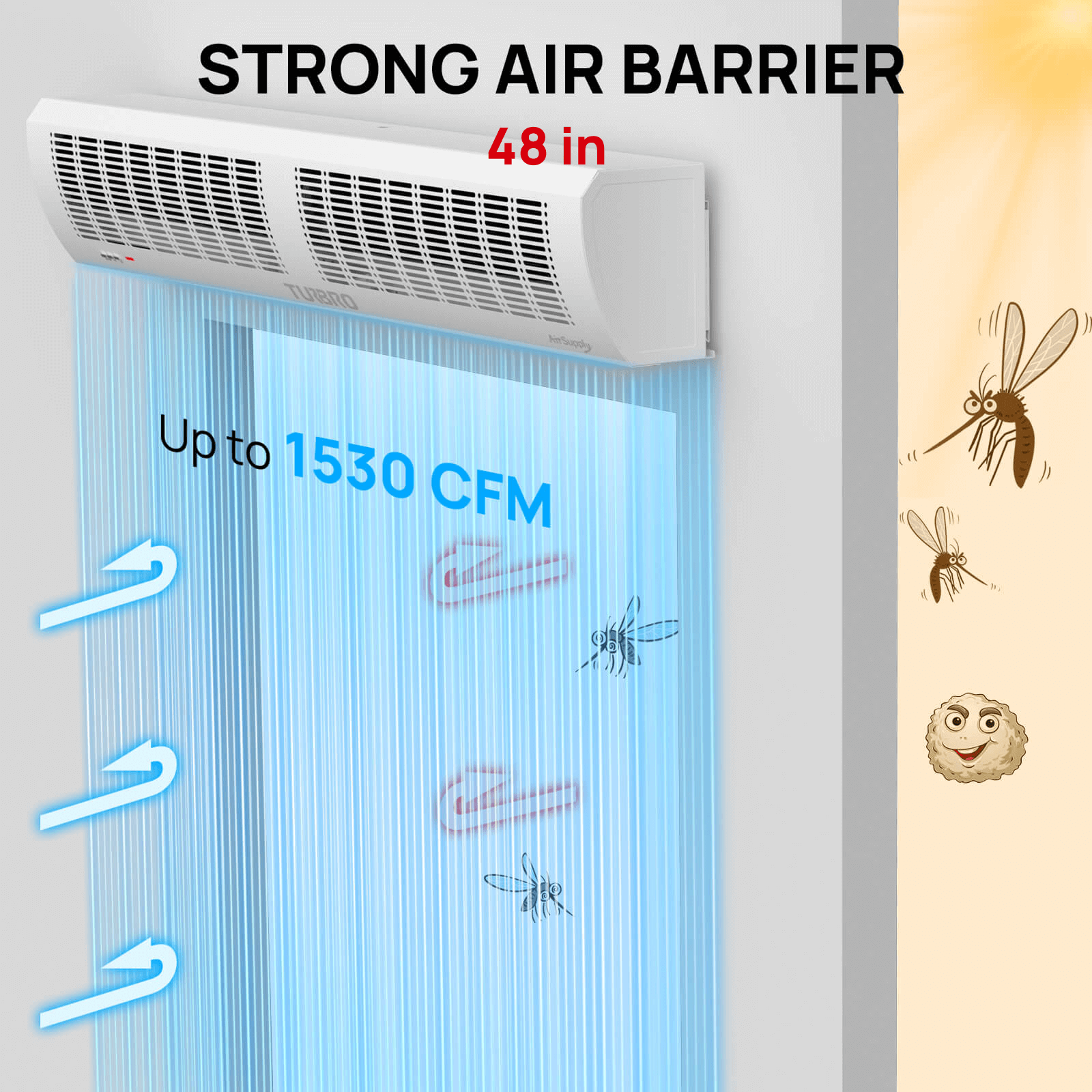 STRONG AIR BARRIER


AC36：Up to 1177 CFM
AC48：Up to 1530 CFM
