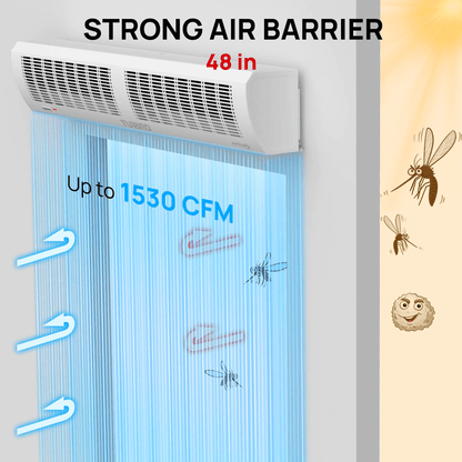 STRONG AIR BARRIER


AC36：Up to 1177 CFM
AC48：Up to 1530 CFM
