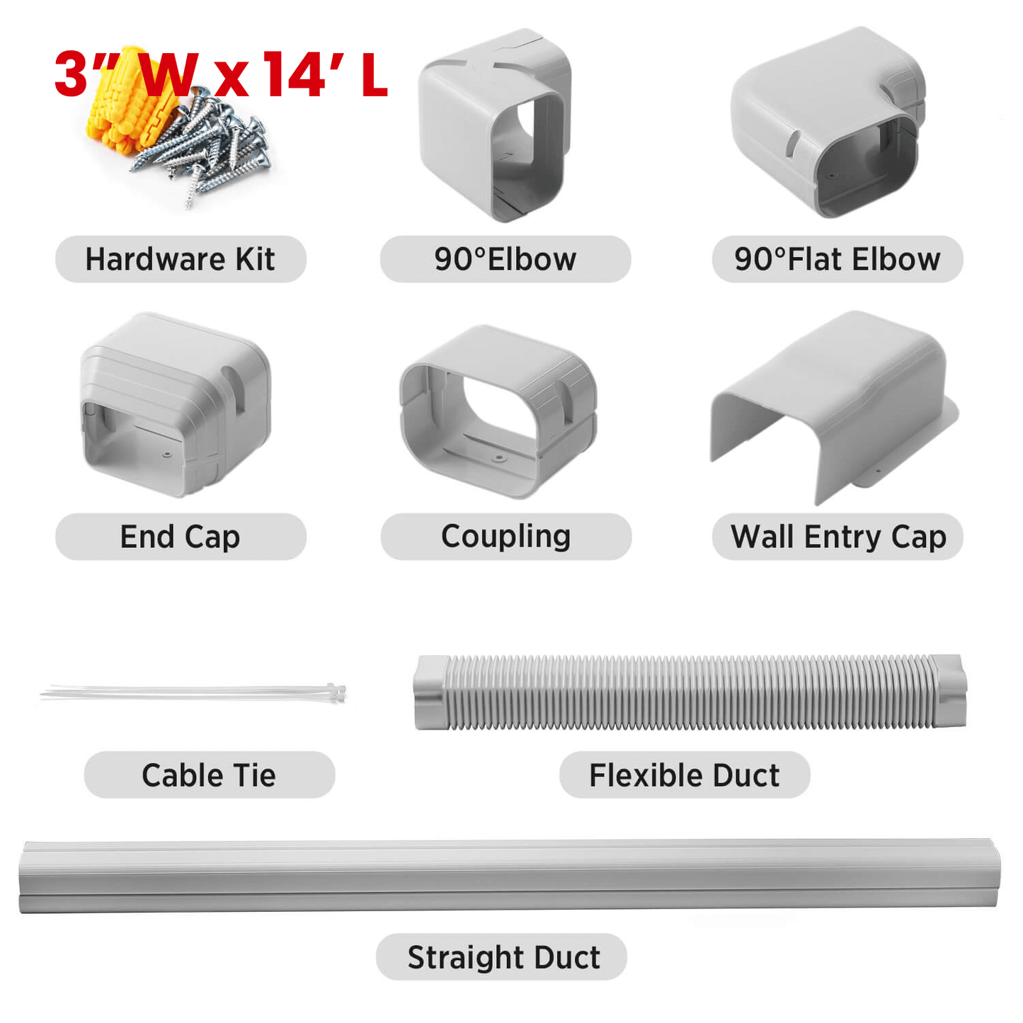 (Open Box) Decorative PVC Line Cover Kit