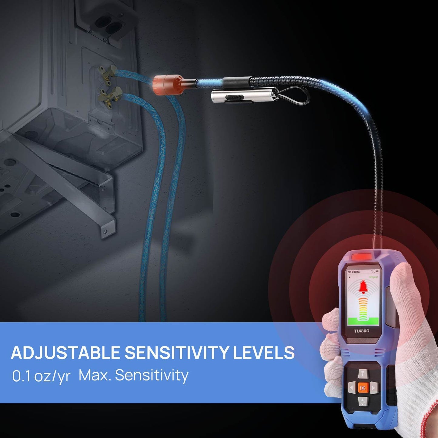 Adjustable Sensitivity Levels 

0.1 oz/yr
Max. Sensitivity
