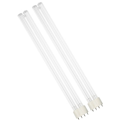 TURBRO 36W HVAC UV Light, UV Bulb with 4-Pin 2G11 Base, Replacement Light for UV36D, UV36P, and UV72P Systems, for Cleaning Air, AC Systems, and Ponds, 15.2 in Long, 2 Pack
