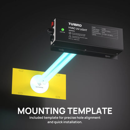 MOUNTING TEMPLATE

Included template for precise hole alignment and quick installation.
