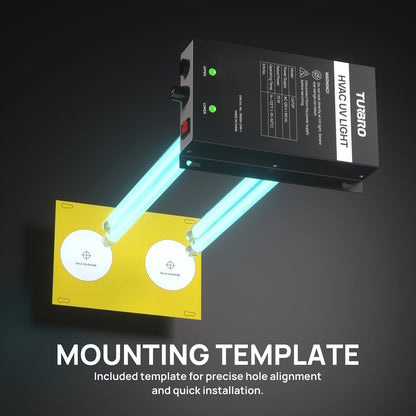 MOUNTING TEMPLATE

Included template for precise hole alignment and quick installation.
