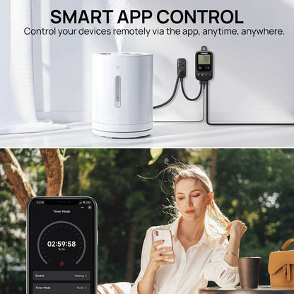 SMART APP CONTROL
Control your devices remotely via the app, anytime, anywhere.
