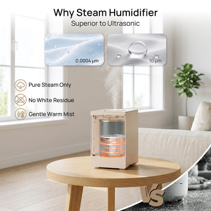 Greenland 4L Stainless Steel Steam Warm Mist Humidifier