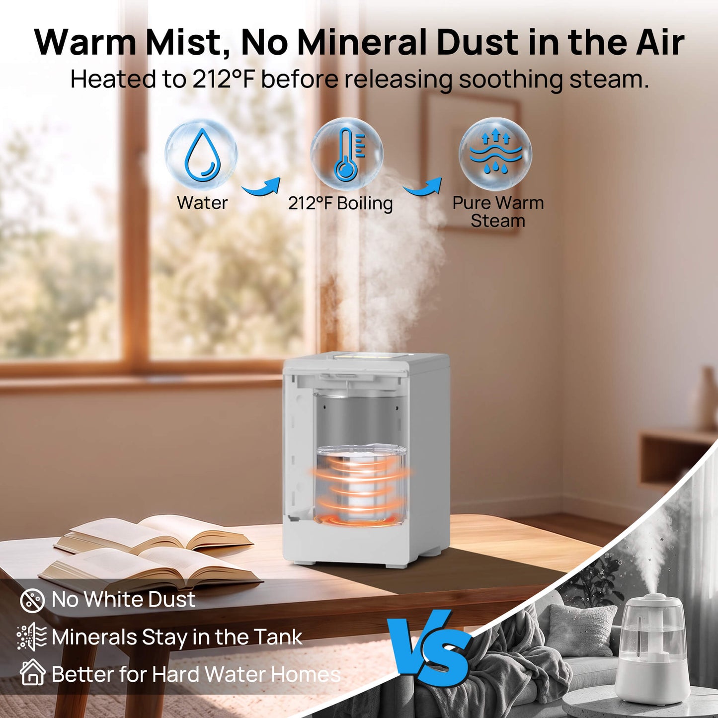 Warm Mist, No Mineral Dust in the Air