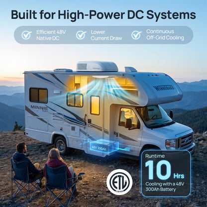 Greenland 15,000 BTU 48V DC Inverter Rooftop RV Air Conditioner