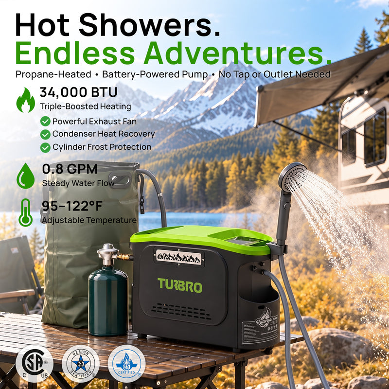 Rotorua WH-34K Portable Outdoor Water Heater