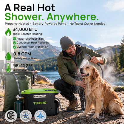 Rotorua WH-34K Portable Outdoor Water Heater